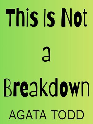 cover image of This Is Not a Breakdown